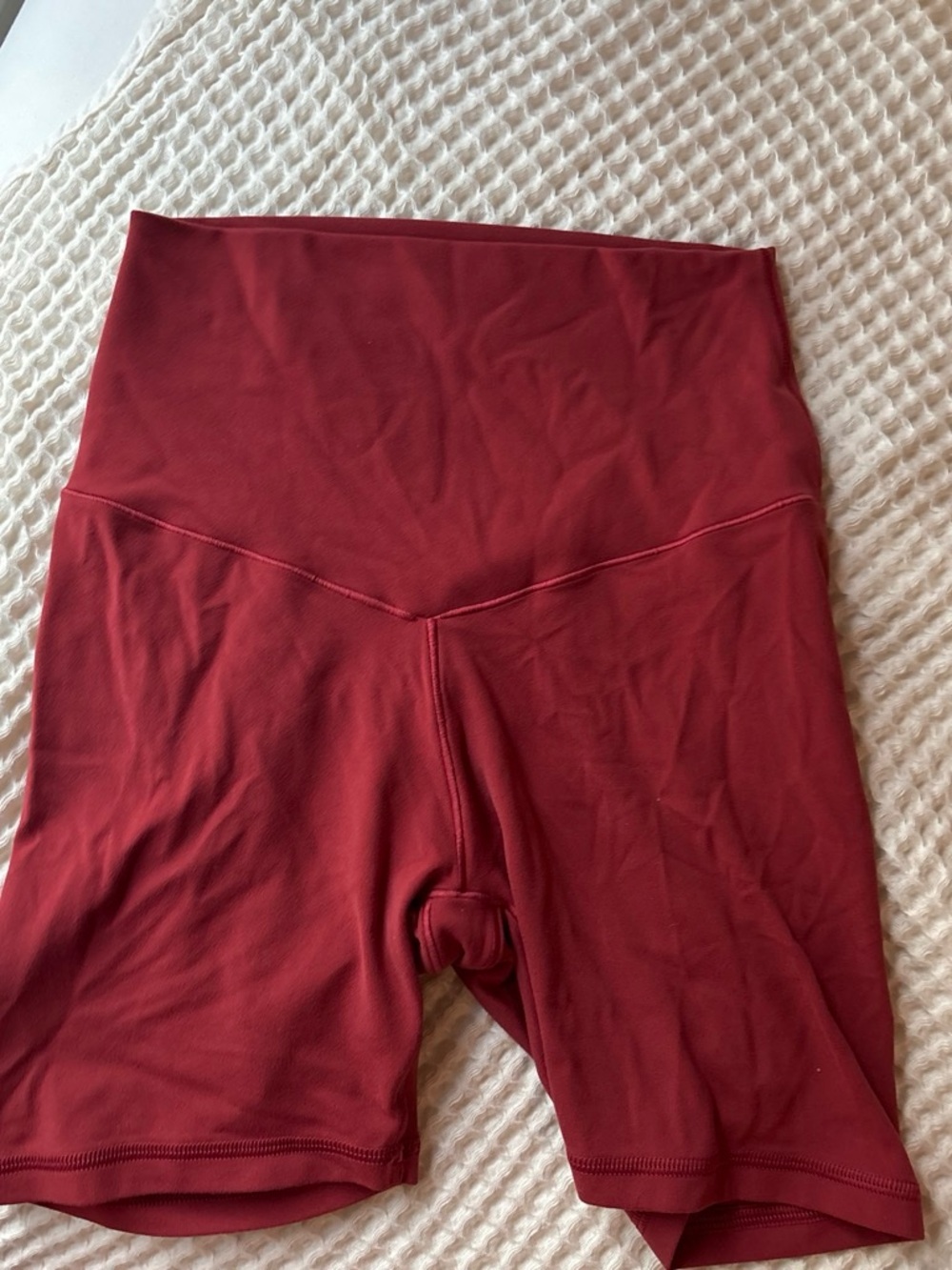Aerie High-Waist Red Bike Shorts